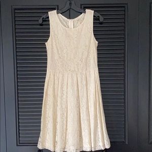 Cream Lace Dress